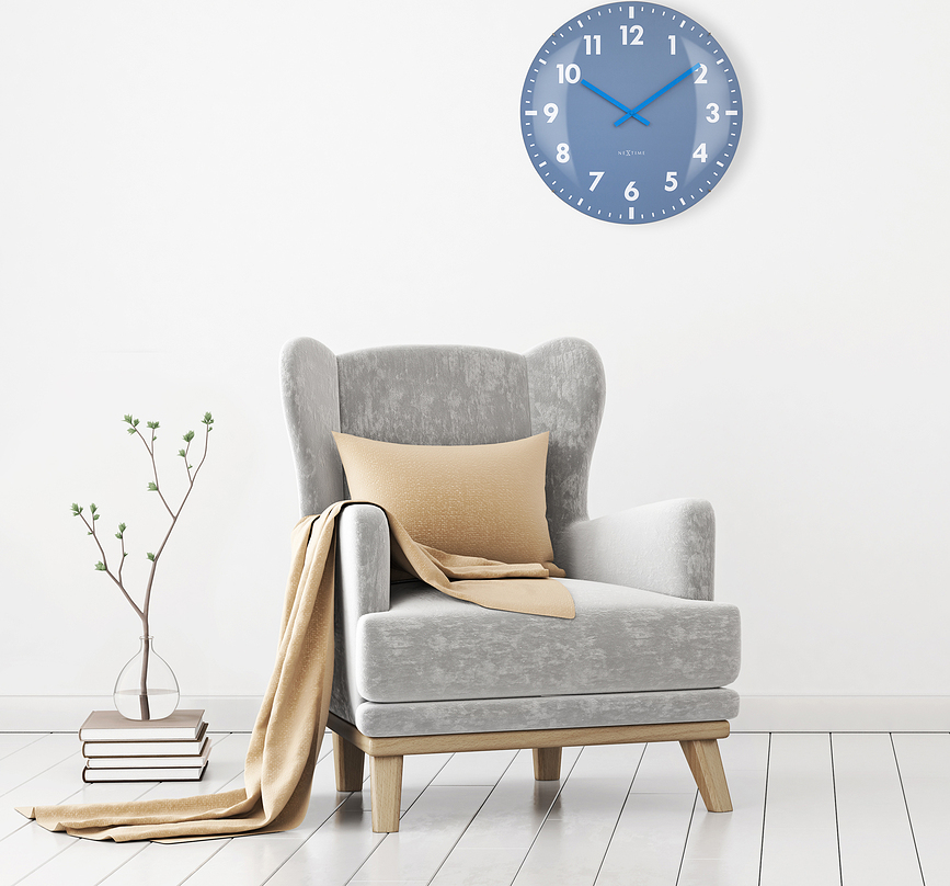 Duomo Stenska ura, 50 cm, črna