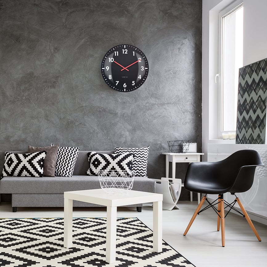 Duomo Sat zidni 50 cm crni