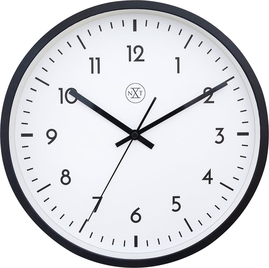 Easy big Horloge murale, 30 cm, noir et blanc