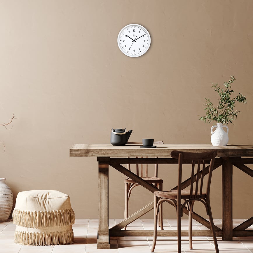 Easy Big Horloge murale, 30 cm, blanche