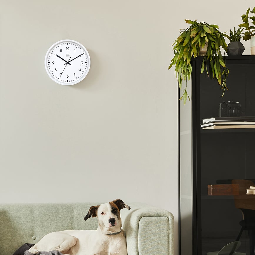 Easy Big Horloge murale, 30 cm, blanche