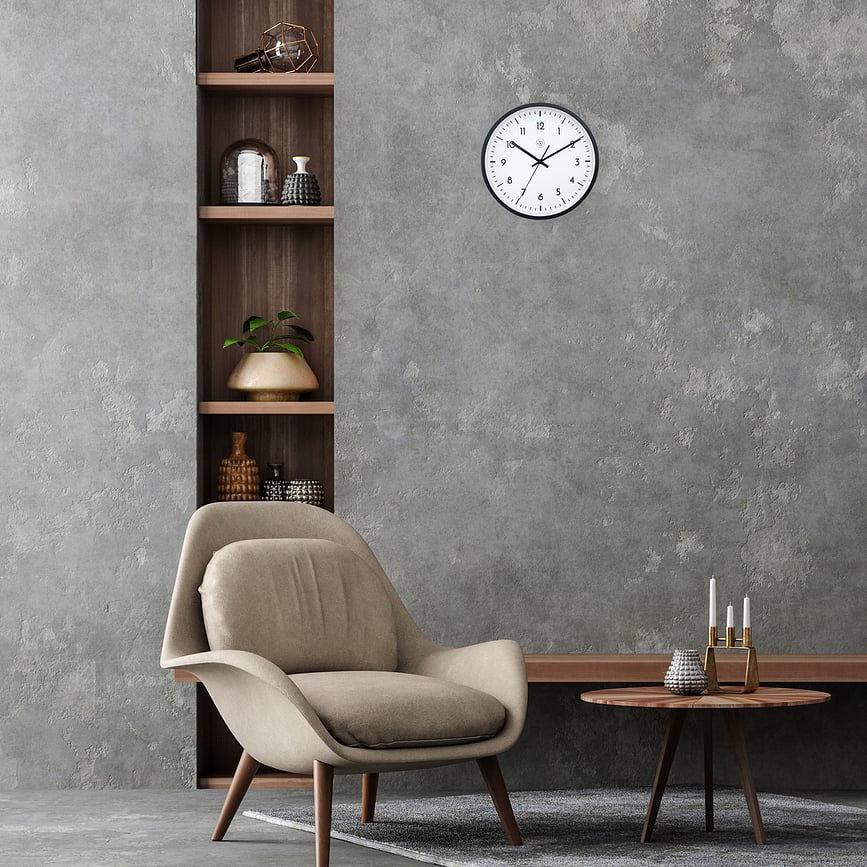 Easy Big Horloge murale, 30 cm, blanche