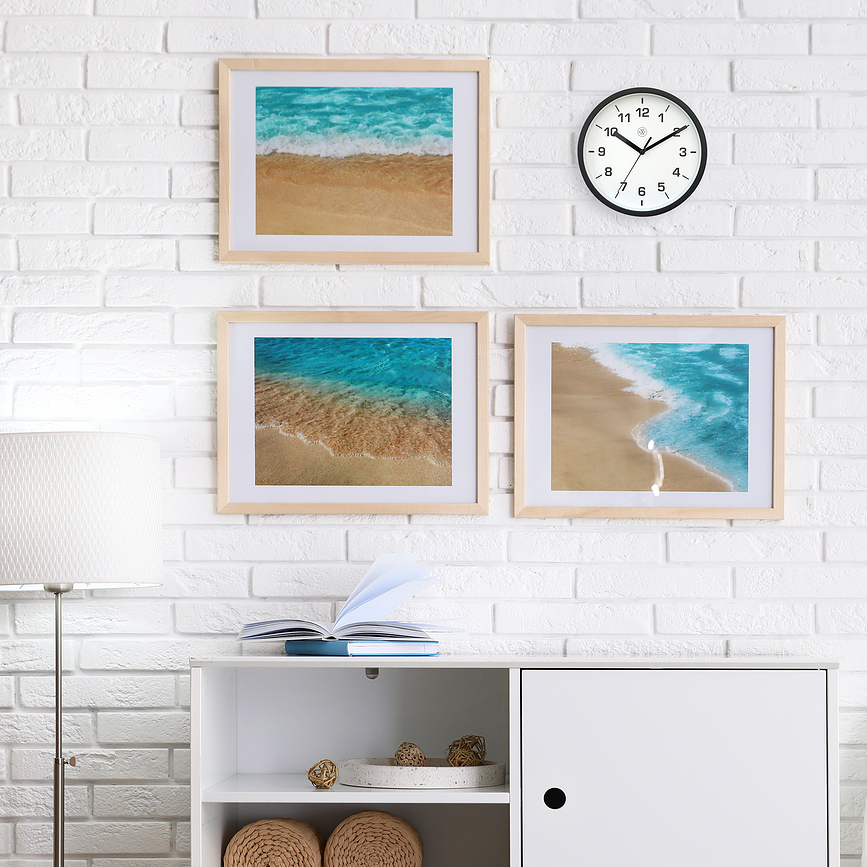 Easy small Horloge murale 20 cm, blanche