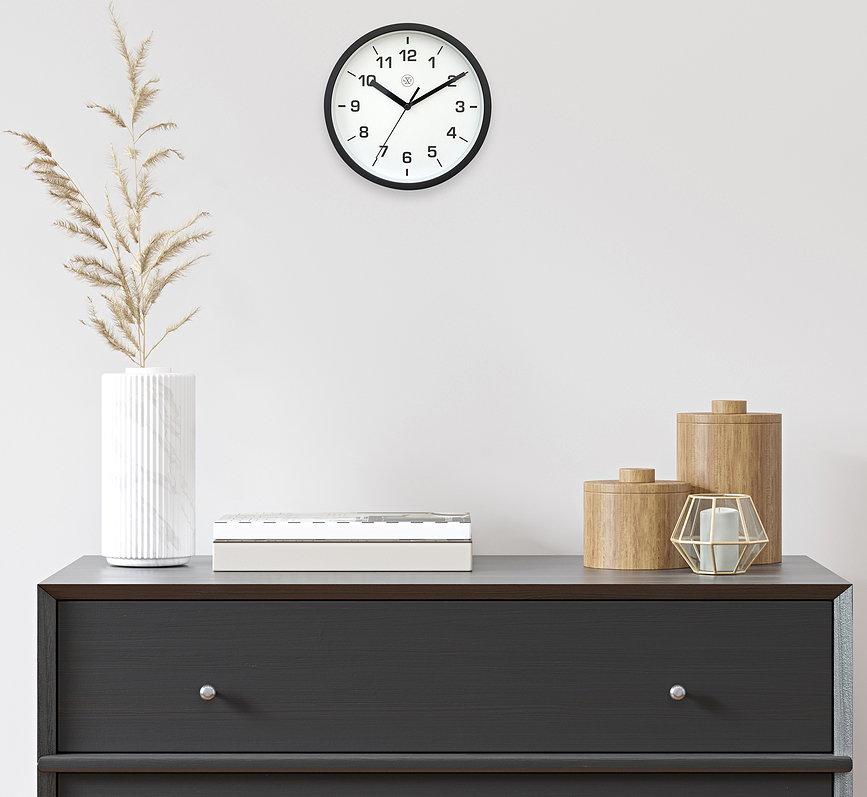 Easy small Horloge murale 20 cm, blanche