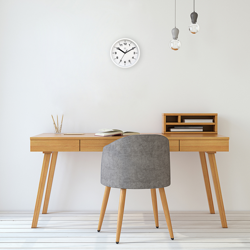 Easy small Horloge murale 20 cm, blanche