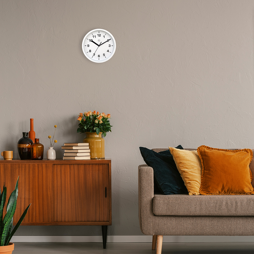 Easy small Horloge murale 20 cm, blanche