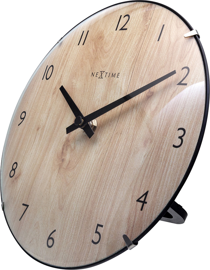 Edge Wood Mini Horloge murale ou de table