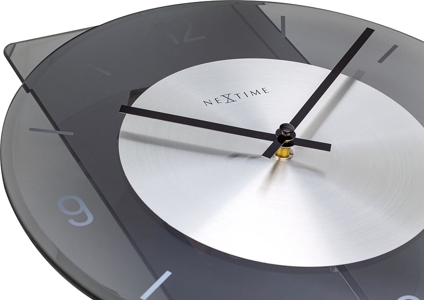 Eleanor Horloge murale, en verre, claire