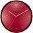 Essential Horloge Murale XXL, cuivre et rouge