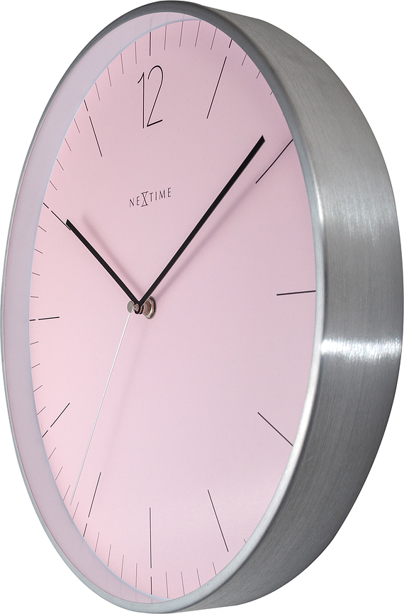 Essential Silver Horloge murale, blanche