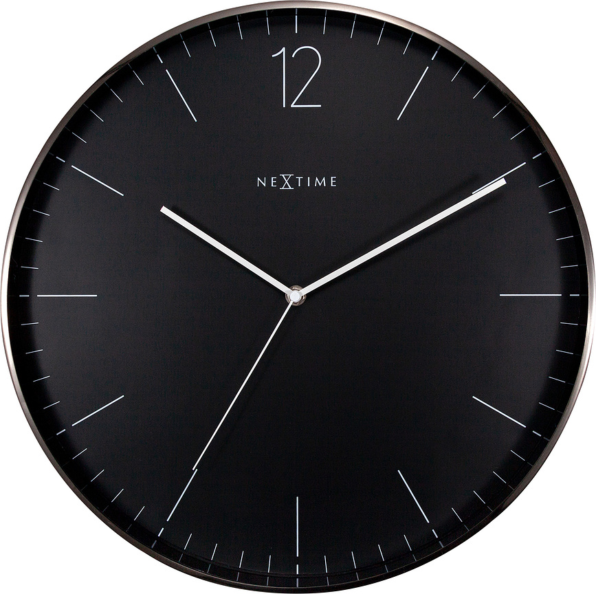 Essential XXL Horloge Murale, gris et noir