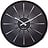 Excentric Wall clock black and silver