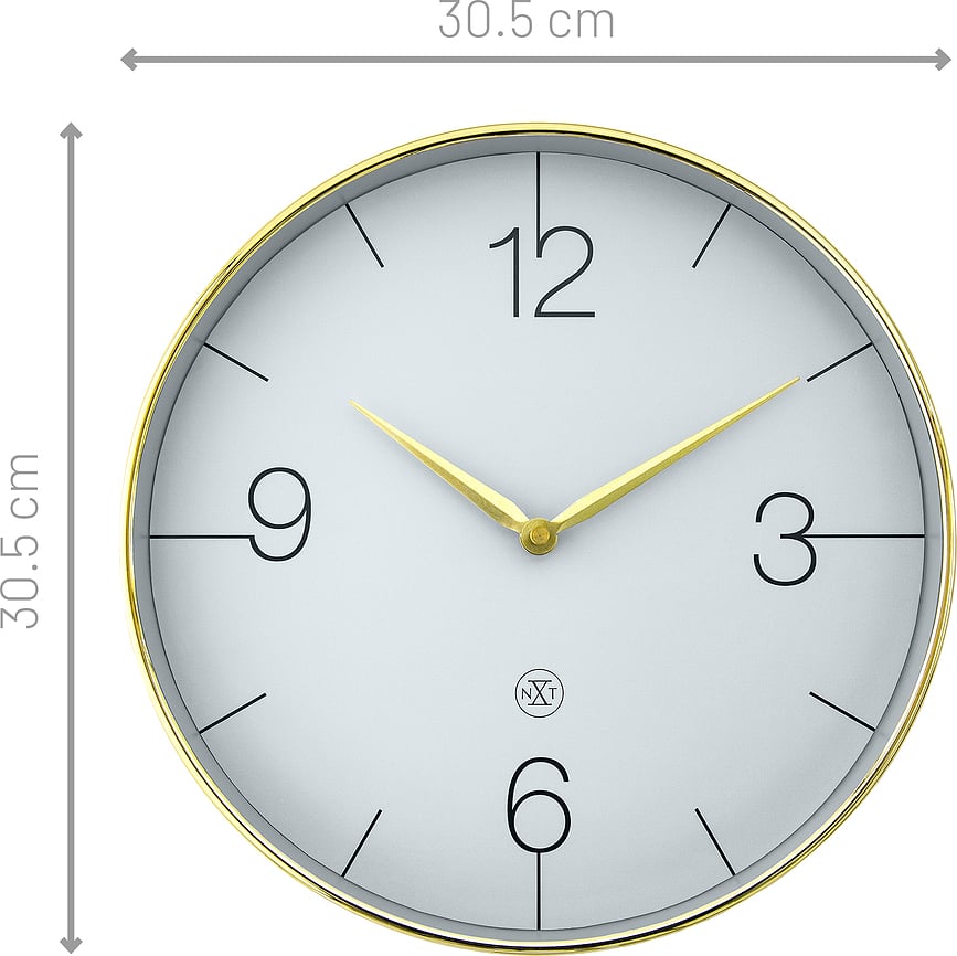 Finesse Wall Clock 30.5 cm, silver