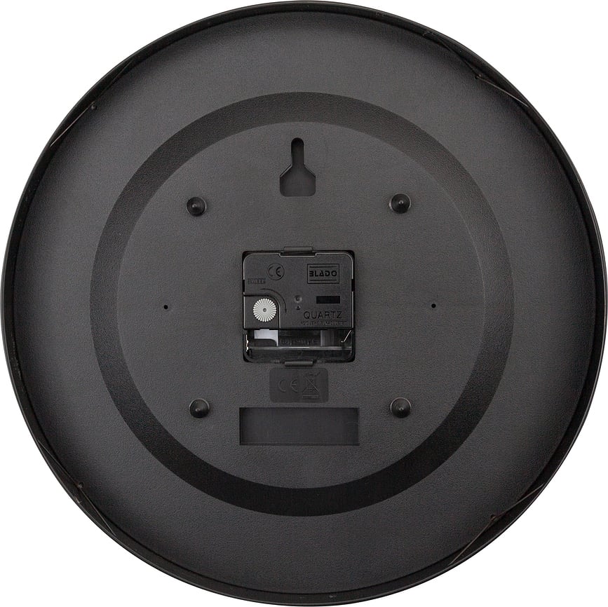 Glamour Small Horloge murale, noire