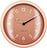 Golden HourWall Wall clock peach