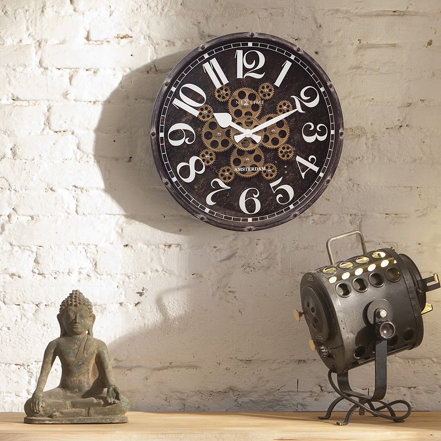 Henry Horloge murale, marron