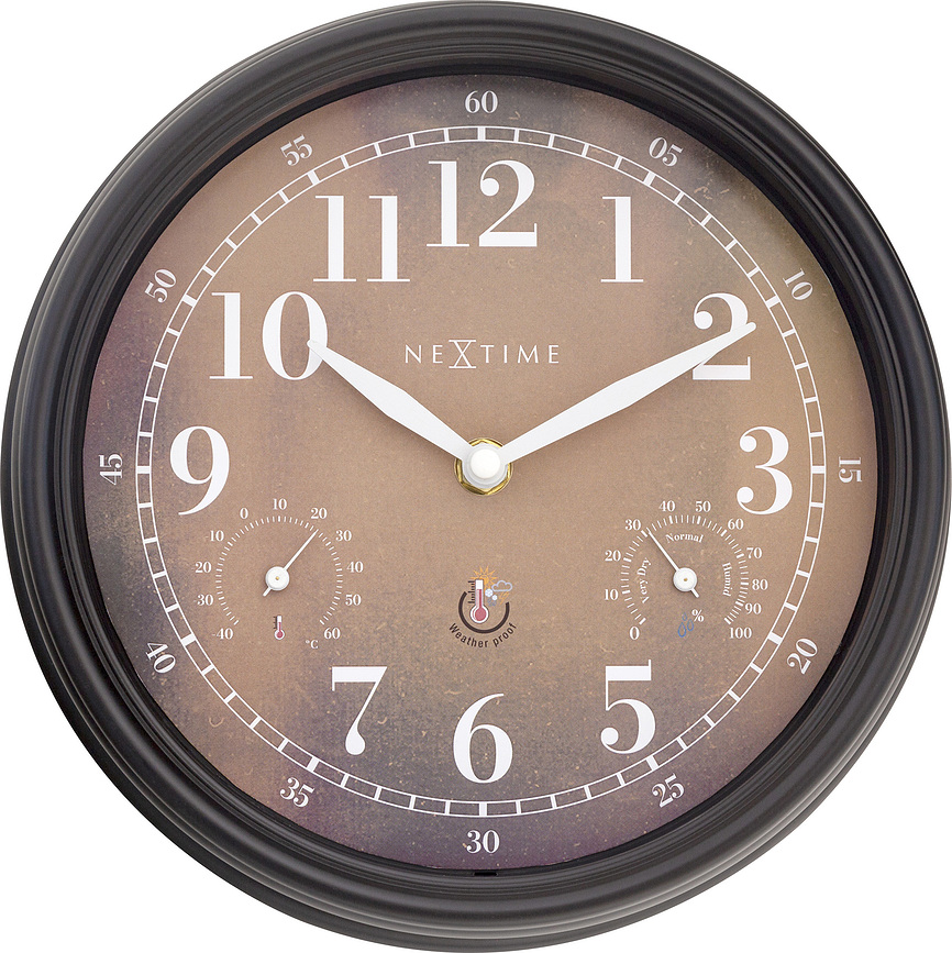 Jasmine Horloge avec thermomètre et hygromètre