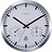 Laikrodis su termometru ir higrometru Weather Station Clock baltos ir sidabrinės spalvos