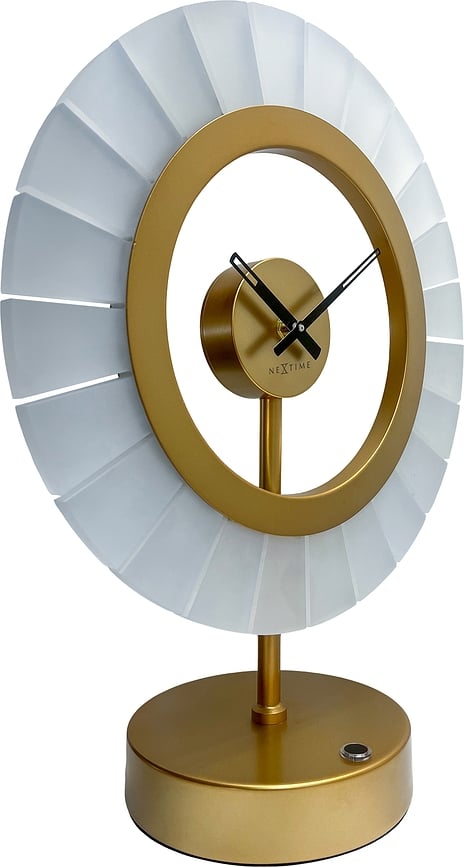 Lampa stołowa z zegarem Ting czarna