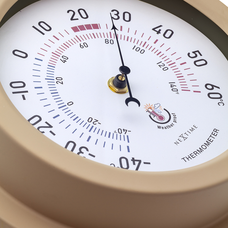 Lily Termometar vrtni bijelo-smeđi