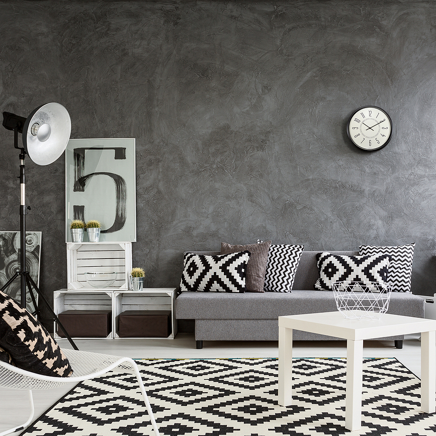 Luminous Ρολόι Τοίχου, 30 cm, μαύρο