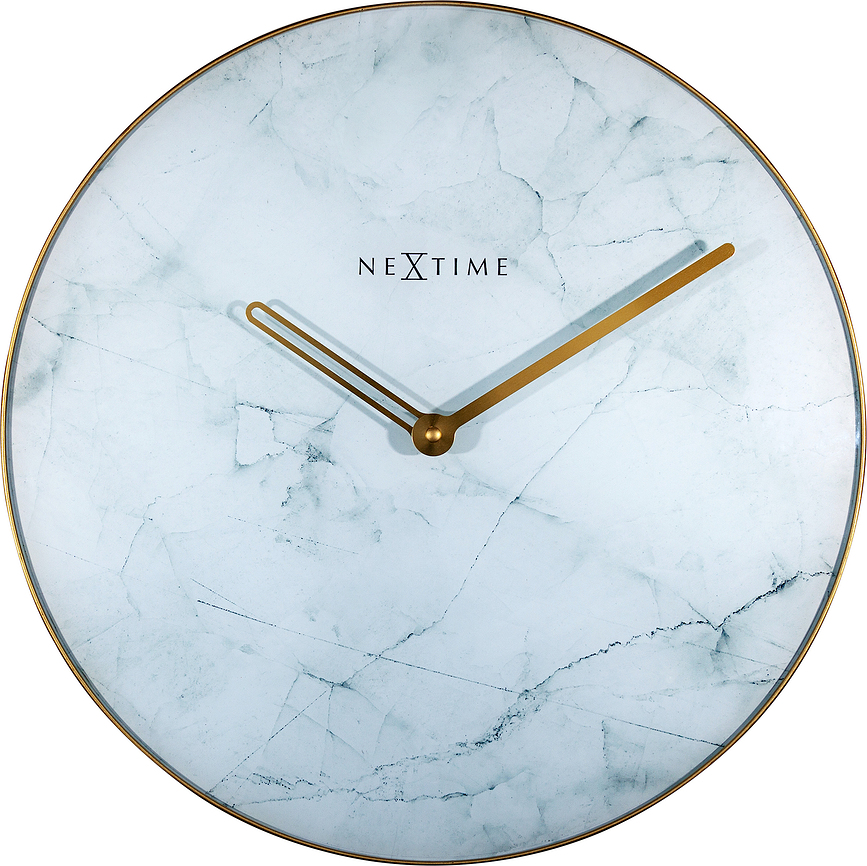 Marble Horloge murale, avec cadre doré