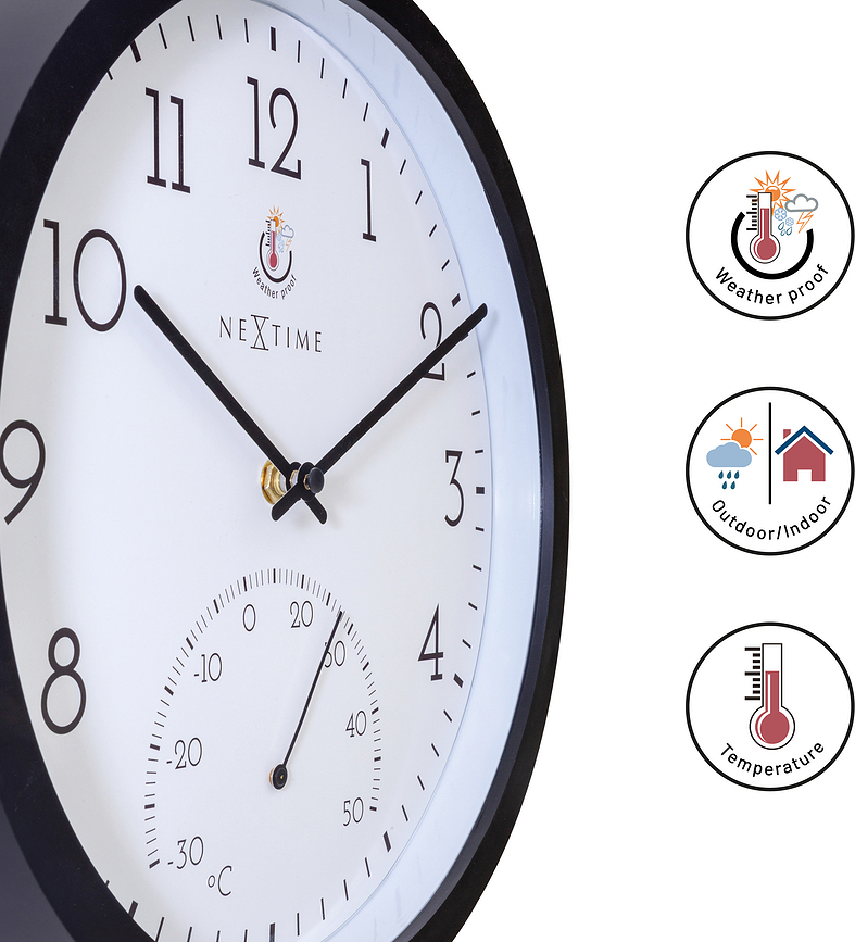 Marigold Horloge Murale avec thermomètre