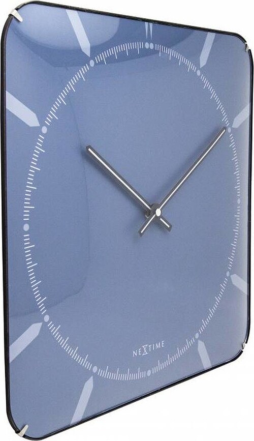 Michael Square Dome Horloge murale, grise