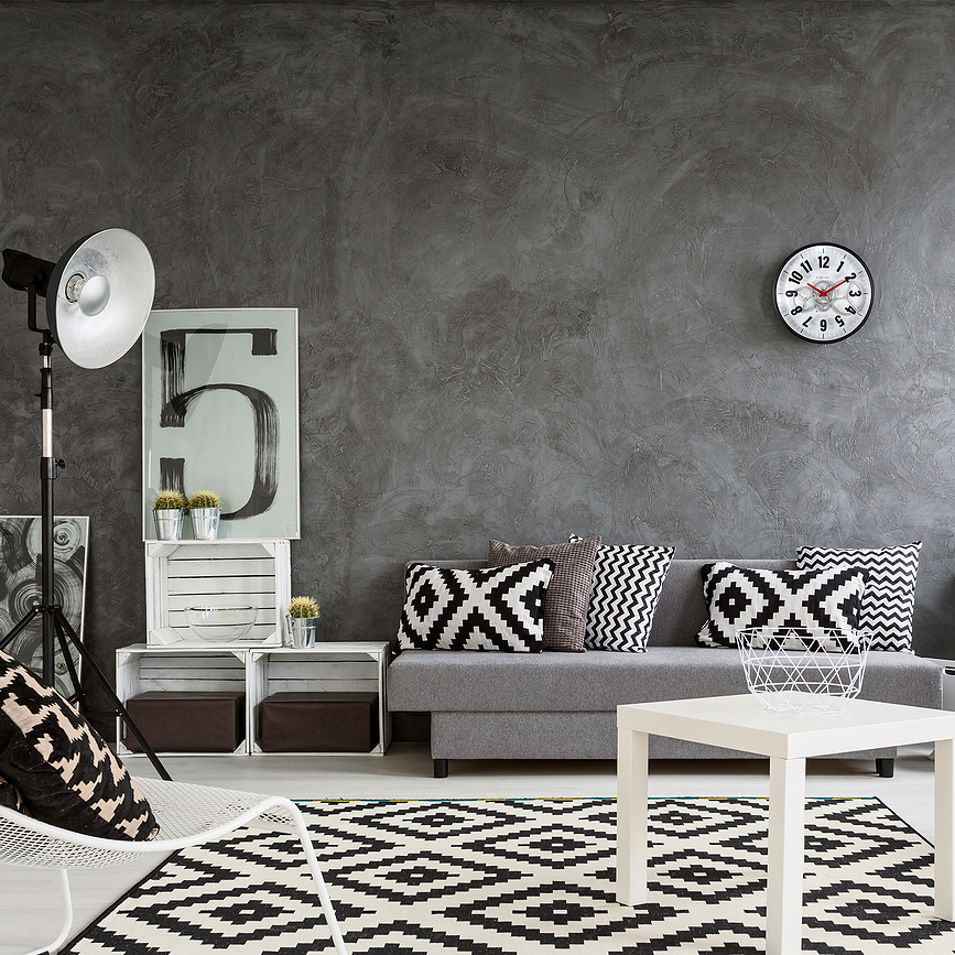 Modern Gear Clock Horloge murale, noire