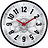 Modern Gear Clock Väggklocka, vit