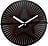 Motion Star Wall clock 30 cm black and red