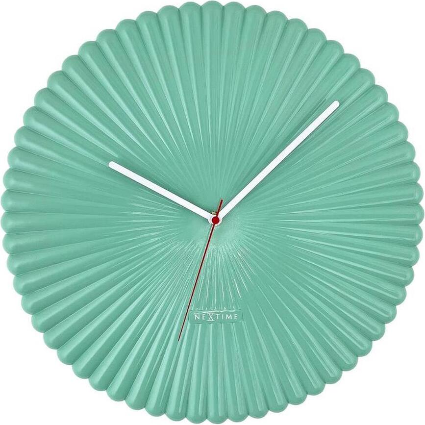 Mousse Horloge murale, 40 cm, vert marin