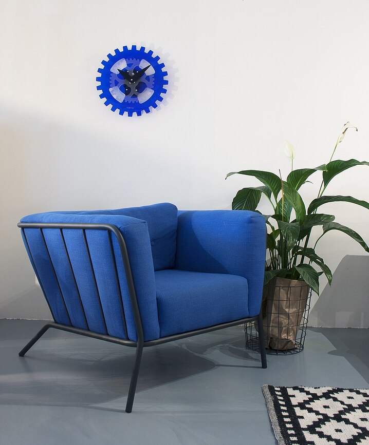 Moving Gears Ρολόι Τοίχου, μαύρο