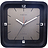 Настільний годинник Square Alarm, чорний
