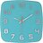 Настінний годинник Classy Square, бірюзовий