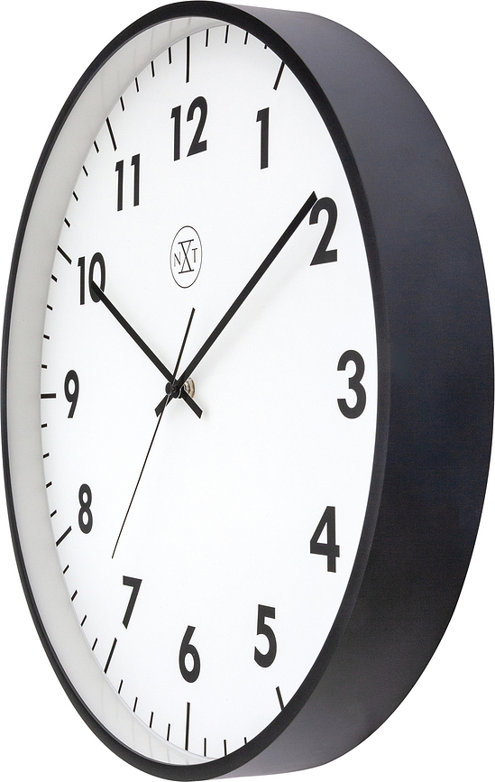 New Horloge Murale, 40 cm, noir et blanc