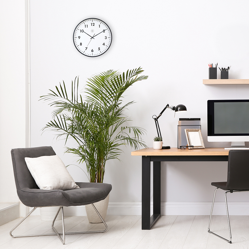 New Stenska ura, 40 cm, črno-bela