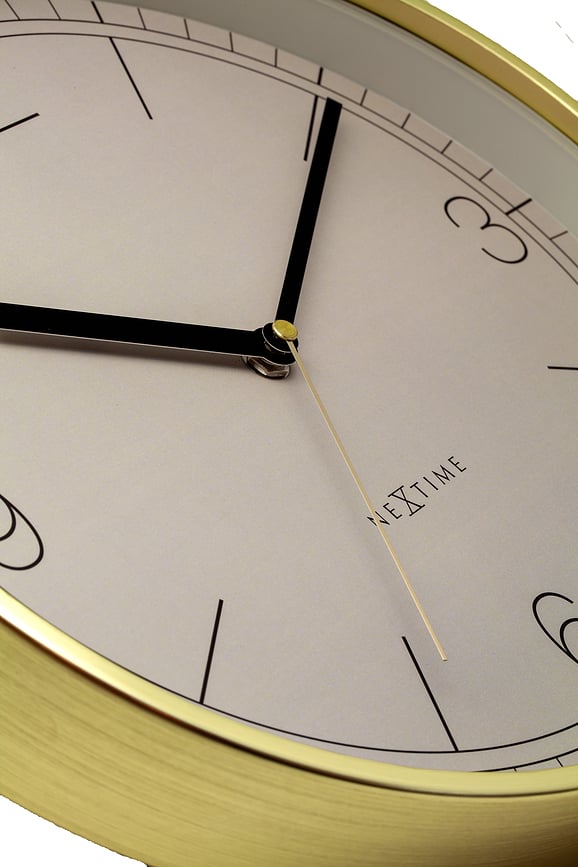 Nova Wall Clock 30 cm, chestnut