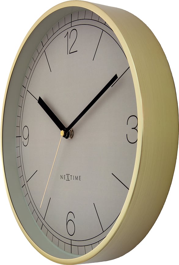 Nova Wall Clock 30 cm, chestnut