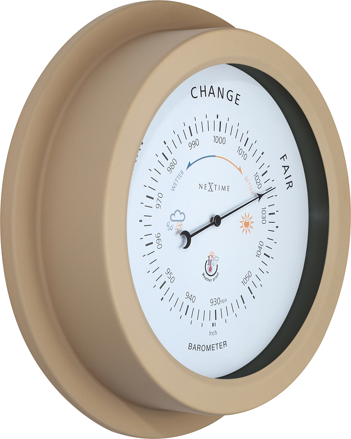 Orchid Barometer, vrtni, belo-srebrn