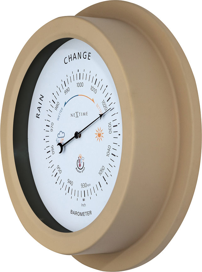 Orchid Barometer, vrtni, belo-srebrn