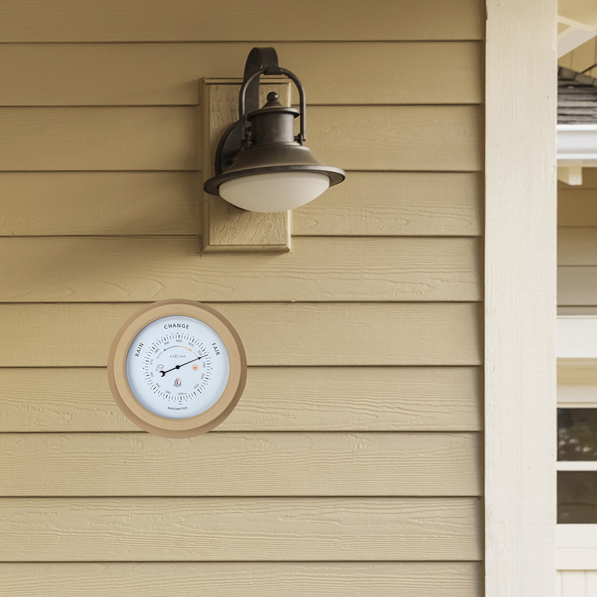 Orchid Barometer, vrtni, belo-srebrn