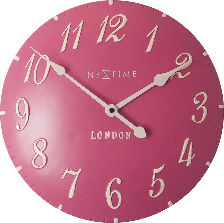 Orologio da parete London Arabic lampone