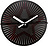Orologio da parete Motion Star 30 cm nero-rosso