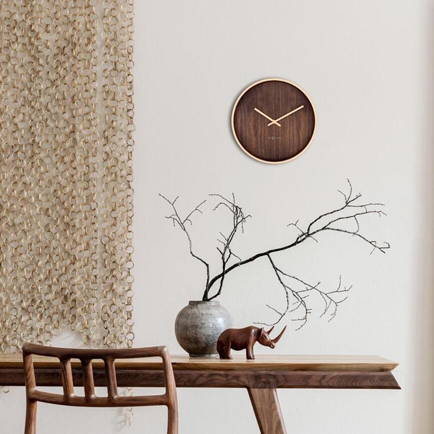 Oslo Horloge murale, 30 cm, bois clair