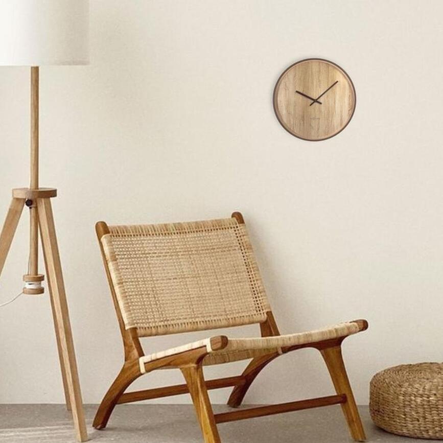 Oslo Horloge murale, 30 cm, bois clair