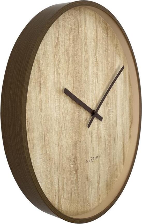 Oslo Horloge murale, 50 cm, en bois clair