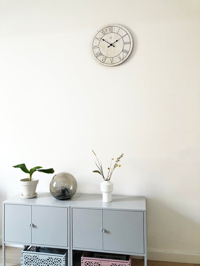 Paul Ρολόι Τοίχου, ξύλινο, σκούρο