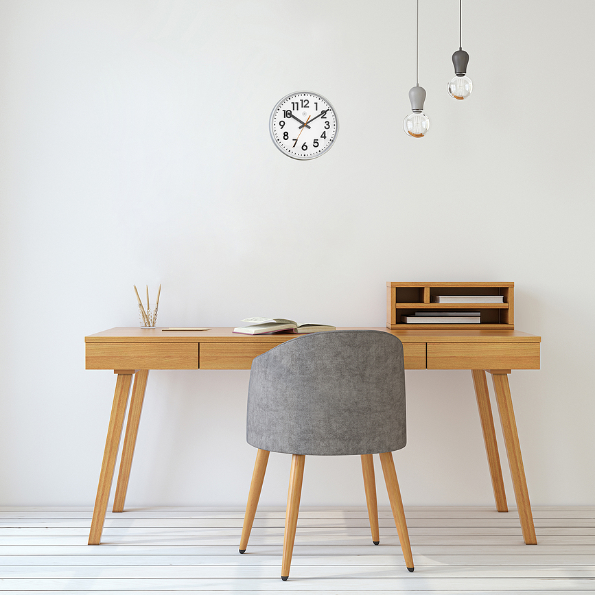 Peter Horloge murale 26 cm, noir et blanc