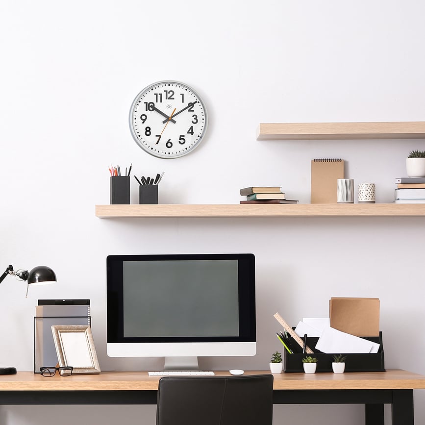 Peter Sat zidni 26 cm crno-bijeli